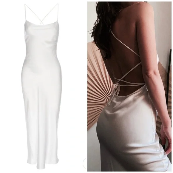 STONE COLD FOX SILK TEMPTATION GOWN BRIDAL FOR LOVE LEMONS HOUSE OF CB WEDDING - Picture 1 of 16